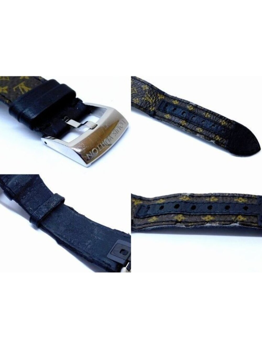 Louis Vuitton Tambour Gmt Watch Stainless Steel Brown Dial - Picture 3 of 3